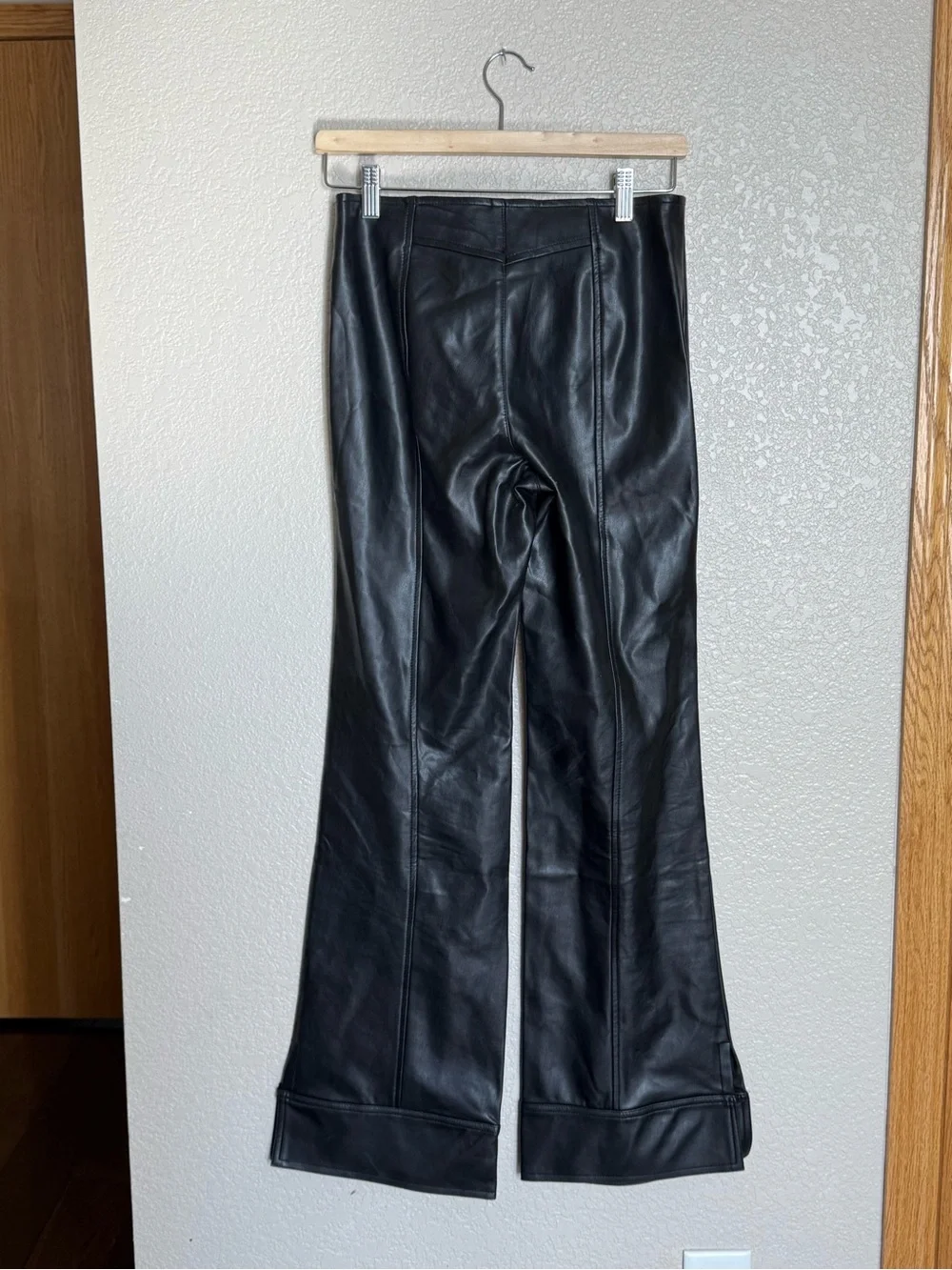 Free People We The Free Glow Up Faux Leather Flare Pants